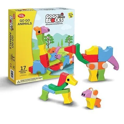 Immagine prodotto di Mattoncini magnetici Zoo 17 pezzi