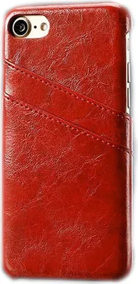Produktbild von Handy Tasche für Apple iPhone 7 4.7 Zoll Cover mit 2 Kartenfächern Hardcase in Kunstleder Soft Touch Schutzhülle