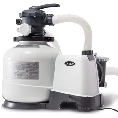 Produktbild von INTEX 26652GS - RCD Sandfilterpumpe (12m³l/hr, bis 42m³ Pool) Poolfilter Filteranlage