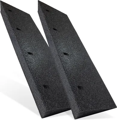 Produktbild von 2x Autorampe Gummi schwarz 1000x290x110 mm Rollstuhlrampe Gummikeil