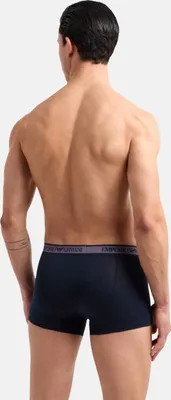 Produktbild von EMPORIO ARMANI Herren-Boxershorts, 3er-Pack, sichtbarer Gummizug, elastische Baumwolle, Art. EM000370 AF10779, XL, Cotone 95%,Elasthan 5%