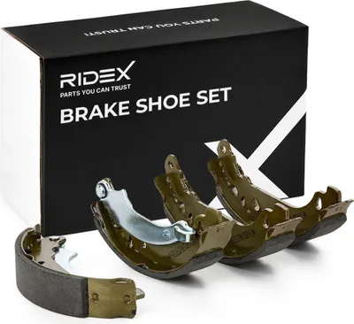 Produktbild von RIDEX Bremsbackensatz Trommelbremse Hinten passend für PEUGEOT 206 Schrägheck (2A/C) 70B0100