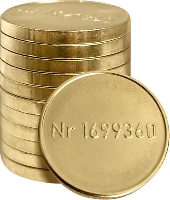 Produktbild von Messing-Waschmaschinenmarken Referenz Miele Mark 1699360 - 100 Stück