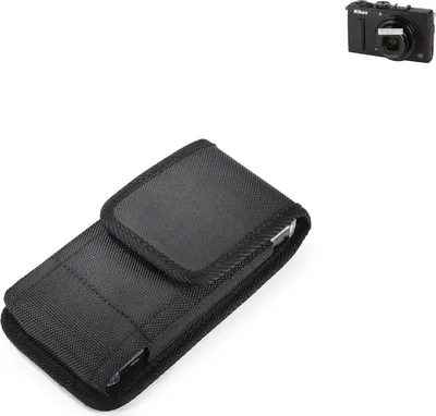 Produktbild von Holster Gürteltasche kompatibel mit Nikon Coolpix A Holster Gürtel Tasche wasserabweisend Handy Hülle Schutz Hülle Outdoor schwarz K-S-Trade