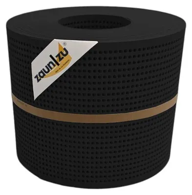 Produktbild von Doppelstab Sichtschutz zaun|zu PREMIUM gelocht 30% Streifen PP Zaunblende Schwarz 26m