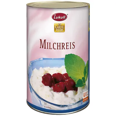 Zdjęcie produktu dla Lukull pudding ryżowy waniliowy gotowy do podania opakowanie zbiorcze dla cateringu 1950g