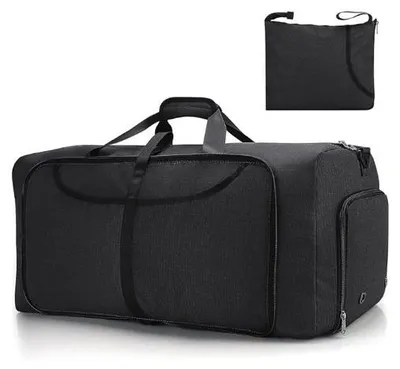 Produktbild von Famanu Reisetasche 120L - 85x35x40 cm, Wasserfest, Leichtgewicht, Mehrere Fächer, Antidiebstahl & Schuhfach, Faltbar