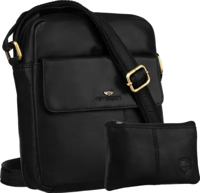 Produktbild von PTN 719E-OPU-6859 Schwarze Ledertasche