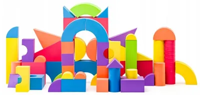 Imagen del producto de Bloques de construcción de espuma 52 piezas