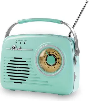 Produktbild von EASYmaxx Design Radio Tragbares Radio angesagter 50's Retro Style Bluetooth®-Technologie SD-Karten Slot USB AUX Anschluss Kopfhörer Ausgang Stylisch