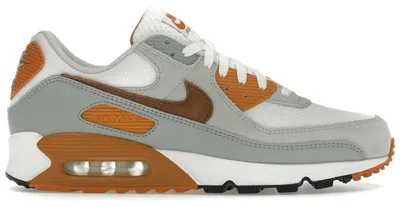 Immagine prodotto di Scarpe sportive Air Max 90 da uomo, bianche e arancioni, Fn6958 100 EU-41