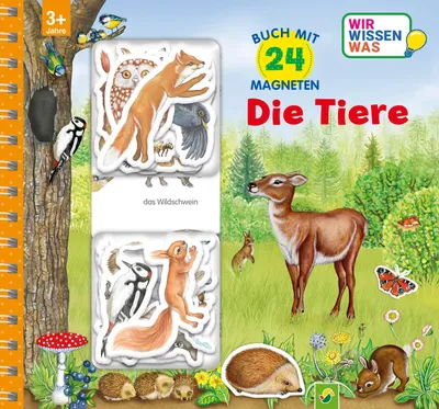 Produktbild von Magnetbuch Die Tiere - mit 24 Magneten