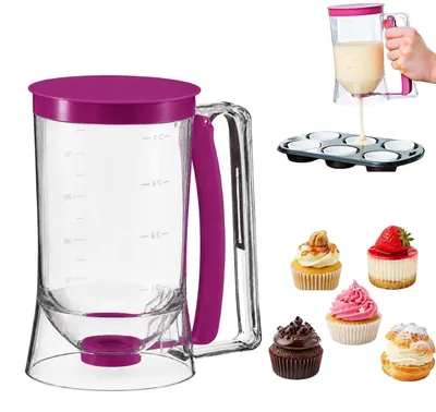 Teigspender 900 ml mit Maatschaal für Pfannkuchen, Waffeln, Kuchen