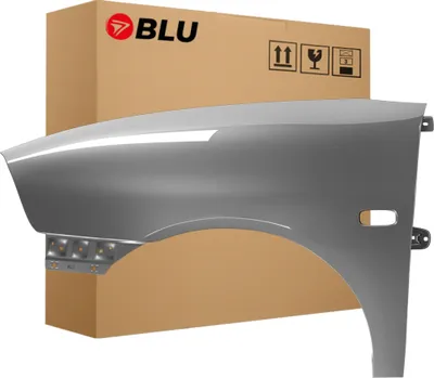 Zdjęcie produktu dla BLU Błotnik pasujący do Seat Ibiza Cordoba (6L - III 3. Generation) LS7U Lewy Srebrny Grau Sombra | 2002-2008 | Przedni Przód | Lakierowany | Gotowy do montażu  | Stal