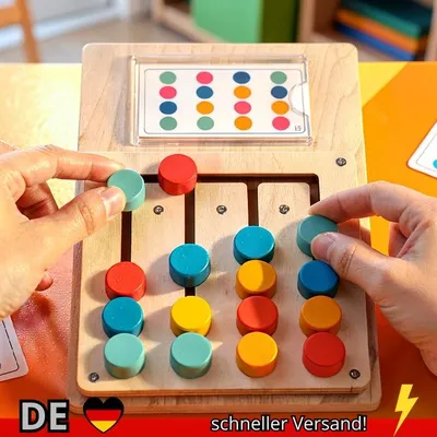 Produktbild von Montessori Holz Farbe Form Passenden Erkenntnis Lernen Spiel Bord Frühen