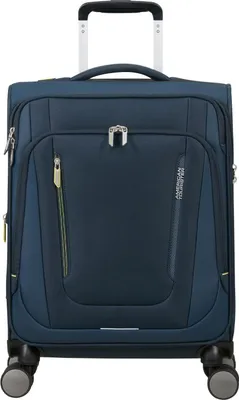 Produktbild von American Tourister Trolley Wanderlite Spinner Exp. TSA Dark Navy dunkelblau 56cm