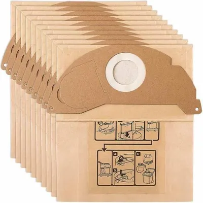 Obrázek produktu pro 10 náhradních filtračních sáčků pro vysavač Kärcher WD2 MV2 6.904-322.0 WD2250 A2004 A2054