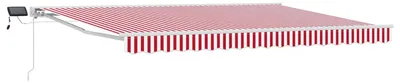 Imagen del producto de Armazón de toldo manual con LEDs Rojo y 5 x 3,5 m