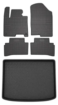 Obrázek produktu pro Gumové autokoberce SolidPRO + vana kufru pro: Kia Sportage V 2021- 5 ks