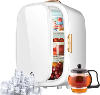 Image de Mini-réfrigérateur - Petit réfrigérateur - Réfrigérateur pour cosmétiques - Réfrigérateur portable - Réfrigérateur pour chambre