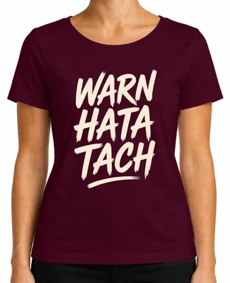 Immagine prodotto di Maglietta da donna, colore bordeaux, taglia L, con scritta in dialetto del Ruhrpott, divertente, sarcastica