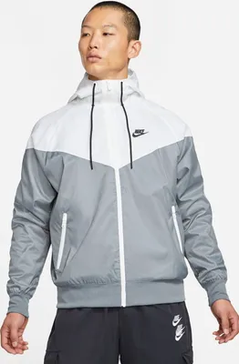Image de Nike M Nsw He Wr Hd Wvn Jkt Smoke Grey/White/Smoke Gre Xxl