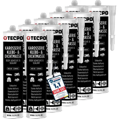 Produktbild von TECPO Karosseriekleber 10x370g Karosserie Kleber und Dichtmasse Klebstoff Dichtmittel silikonfrei dauerelastisch überlackierbar