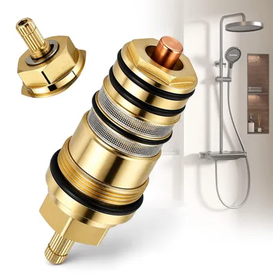 Thermostatpatrone 96633000, Messing, Ersatz für Hansgrohe