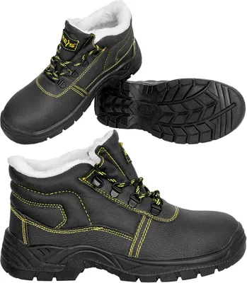 Produktbild von Arbeit Winterschuhe Sicherheitsschuhe Stiefel Gefüttert Stahlkappe (BRYES-TO-SB) Gr. 45