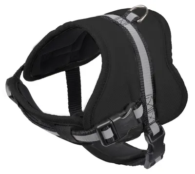 Immagine prodotto di Pettorina per cani, regolabile, 33-45 cm, nera