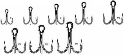 Produktbild von VMC 8527 Fishfighter Treble Hook - 5 Drillingshaken, Größe:Gr. 2