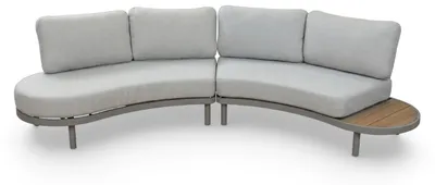 Produktbild von Lounge-Sofa Bari | 2-teilig | Beige & Camel