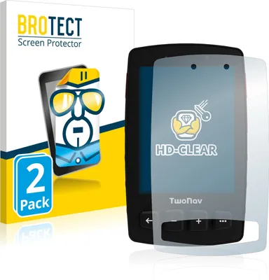 Produktbild von 2x Für TwoNav Trail 2 Schutzfolie BROTECT Displayschutz Display Schutz Folie Klar Transparent