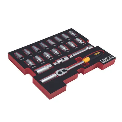 Image de Inserts STANLEY FATMAX TSTAK IV - Jeu de douilles 1/2' - 20 pièces - FMHT0-74297