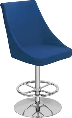 Produktbild von Modern Hochwertig Blau Stuhl Designer Barhocker Textil Luxus Möbel neu