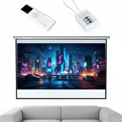 Produktbild von Motor Leinwand Beamer Ffb Heimkino Beamerleinwand 203X203Cm 120' 16:9 4:3 1:1