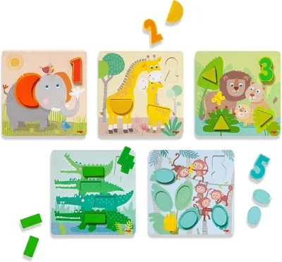 Produktbild von Zuordnungsspielzeug: Wilde Tiere