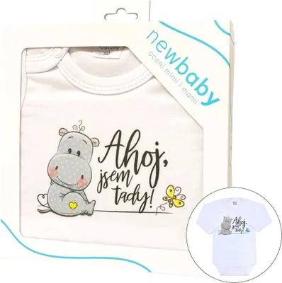Produktbild von Body mit New Baby Aufdruck Hallo, ich bin da! - Geschenkpaket, Gr. 86 (12-18m)