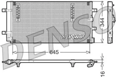 Produktbild von DENSO DCN32060 Kondensator Klimaanlage Klimakondensator für AUDI A4 Avant (8K5, B8) +Trockner