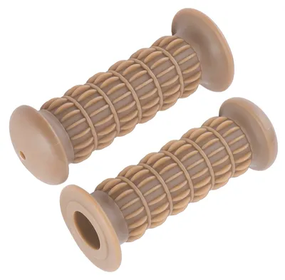 Produktbild von Universelle, rüttelfeste, rutschfeste Gummigriffe, Motorradzubehör für 25–28 mm Motorradlenker, Hellbraun