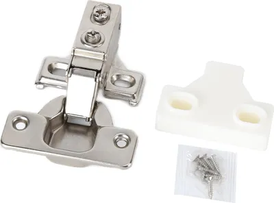 Image de charnière d'armoire 35 mm ShortArm coin hydraulique FullOverlay avec parois latérales étroites pour la maison
