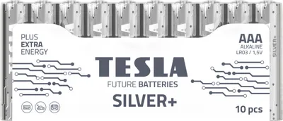 Image de TESLA Pile alcaline R3 (AAA) ARGENT+ [10x72] 10 pcs.