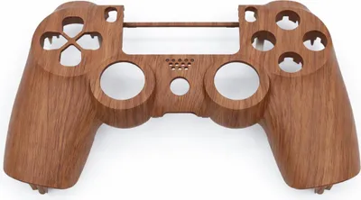 Produktbild von PS4 Controller Faceplate Oberschale Wood Design V2 JDM-040/050/055