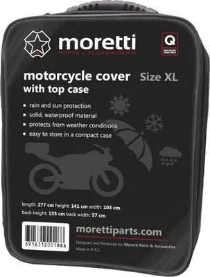 Immagine prodotto di Coprimoto con bauletto taglia XL Moretti