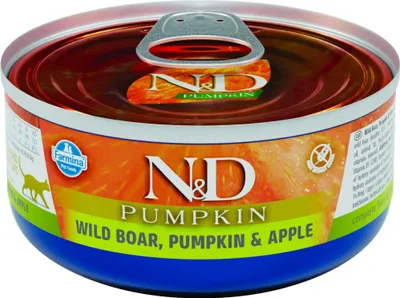 Obrázek produktu pro N&D CAT PUMPKIN Adult Boar & Apple 70g