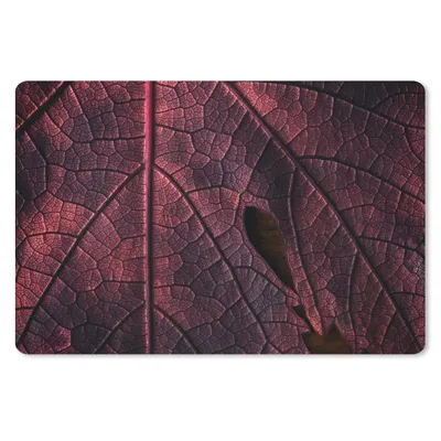 Produktbild von MuchoWow® Schreibtischunterlage Abstrakt - Rot - Blätter - Pflanze 60x40 cm - XXL Mauspad - Großes Mauspad
