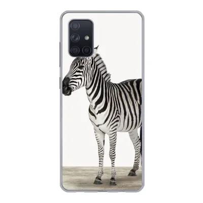 Produktbild von MuchoWow® Handyhülle Schutzhülle Hülle für Samsung Galaxy A51 5G Zebra - Mädchen - Tiere - Kinder - Jungen Silikon Softcase Handy Hülle - Abbildung