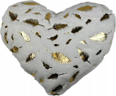 Produktbild von Weißes Herzkissen 32x32cm - Weiches Dekokissen für Schlafzimmer & Valentinstag