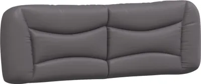 Produktbild von vidaXL Kopfteil-Kissen "Hvar" Grau 160 cm Kunstleder