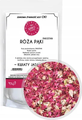 Zdjęcie produktu dla Suszone Pąki Róży Pakistan Kwiaty Jadalne - 100g